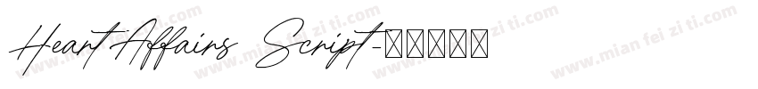 HeartAffairs Script字体转换